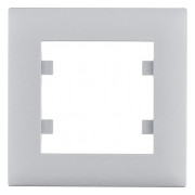 Рамка 1-місна Lumina-Intens срібляста, Hager міні-фото