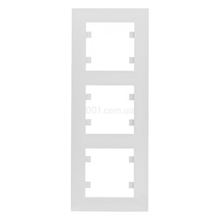Рамка 3-місна вертикальна Lumina-Intens біла, Hager (WL5630) фото
