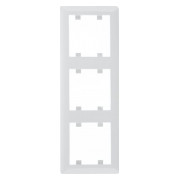 Рамка 3-місна вертикальна біла Lumina2, Hager міні-фото