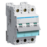 Автоматичний вимикач NCN316 3P 10kA C-16A 3M, Hager міні-фото