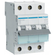Автоматичний вимикач MBN320 3P 6kA B-20A 3M, Hager міні-фото
