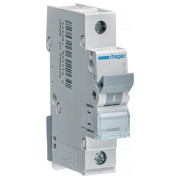 Автоматичний вимикач MCN140 1P 6kA C-40A 1M, Hager міні-фото