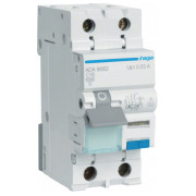 Диференційний автоматичний вимикач ADA966D 1P+N 6kA C-16A 30mA тип A, Hager міні-фото
