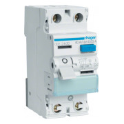 Пристрій захисного відключення (ПЗВ) QC 2P 40A 30mA тип A, Hager міні-фото