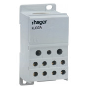 Блок распределительный 250А вход 1×95 / выход 2×25, 2×16 и 4×10 мм², Hager мини-фото