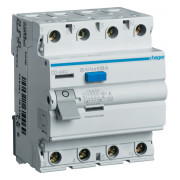 Пристрій захисного відключення (ПЗВ) CD440J 4P 40A 30mA тип A, Hager міні-фото