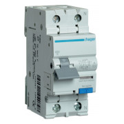 Дифференциальный автоматический выключатель AC966J 1P+N 6kA C-16A 10mA тип A, Hager мини-фото