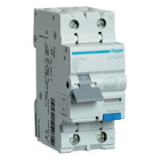 Диференційний автоматичний вимикач AD916J 1P+N 6kA B-16A 30mA тип A, Hager міні-фото