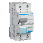 Диференційний автоматичний вимикач ADA556D 1P+N 10kA C-6A 30mA тип A, Hager міні-фото