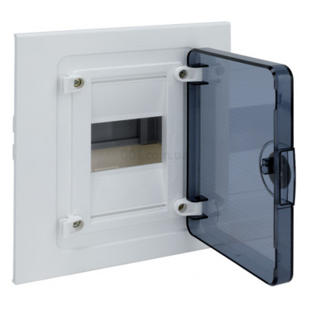 Щит врізний з прозорими дверцятами 4 модулі (1×4) GOLF, Hager (VF104TD) фото