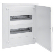 Щит врізний з білими дверцятами 24 модулі (2×12) GOLF, Hager міні-фото