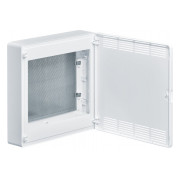 Щит 2-рядний для ММ-обладнання накладний білі пластикові перфоровані двері GOLF, Hager міні-фото