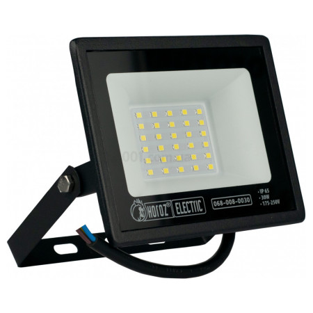 Прожектор SMD LED 30Вт 2700K 2400лм IP65 PARS-30 черный, Horoz Electric (068-008-0030-030) фото