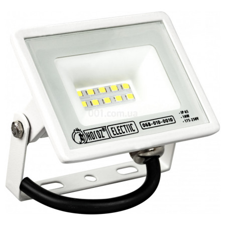 Прожектор SMD LED 10Вт 6400K 1100лм IP65 ASLAN-10 білий, Horoz Electric (068-010-0010-040) фото