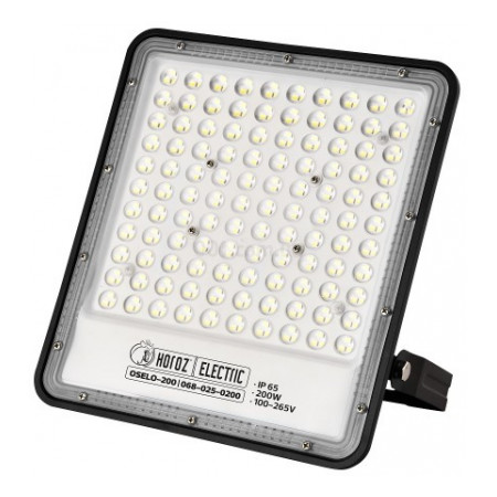 Прожектор SMD LED 200Вт 6400K 20000лм IP65 OSELO-200 черный, Horoz Electric (068-025-0200-010) фото