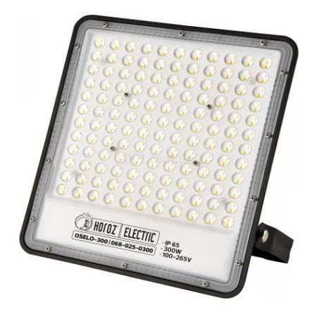 Прожектор SMD LED 300Вт 6400K 30000лм IP65 OSELO-300 чорний, Horoz Electric (068-025-0300-010) фото