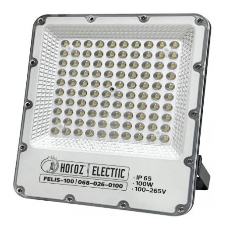 Прожектор SMD LED 100Вт 6400K 12000лм IP65 FELIS-100 черный, Horoz Electric (068-026-0100-010) фото