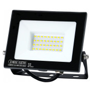 Прожектор SMD LED 30Вт 6400K 2700лм IP65 PARDUS-30 чорний, Horoz Electric міні-фото