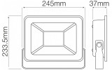 Прожектор SMD LED 100Вт 6400K 8000лм IP65 PARS-100 черный, Horoz Electric изображение 3 (габаритные размеры)