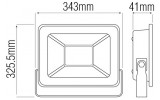 Прожектор SMD LED 200Вт 6400K 16000лм IP65 ASLAN-200 чорний, Horoz Electric зображення 2 (габаритні розміри)