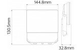 Прожектор SMD LED 30Вт 6400K 3380лм IP65 PEGASUS-30 чорний, Horoz Electric зображення 4 (габаритні розміри)