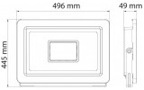 Прожектор SMD LED 300Вт 6400K 27000лм IP65 PARDUS-300 черный, Horoz Electric изображение 3 (габаритные размеры)