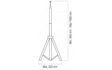 Стійка для прожектора 1600мм одинарна TRIPOD SINGLE, Horoz Electric зображення 2 (габаритні розміри)