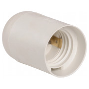 Патрон підвісний пластиковий E27 білий (без упаковки) Ппл27-04-К02, IEK міні-фото