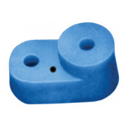 Кутовий ізолятор для «0» шини синій, IEK міні-фото