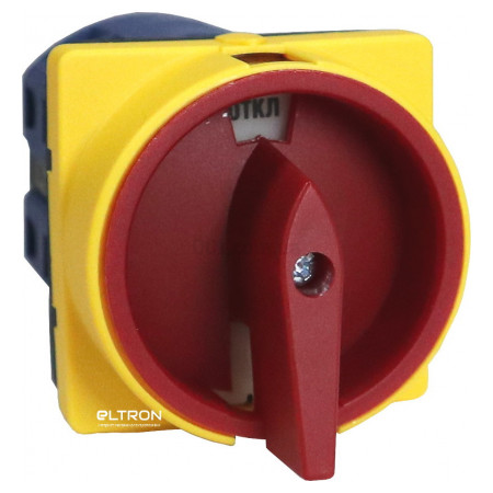 Переключатель кулачковый ПКП32-12/У 32 А «откл-вкл» 2P/400 В, IEK (BCS22-032-1) фото