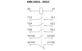 Электрическая схема контакторов малогабаритных КМИ-34012 … КМИ-49512 IEK изображение