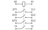 Электрическая схема контакторов ПМ12(К)-XXXXX0 IEK изображение