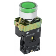 Кнопка управления LAY5-BW3361 с подсветкой зеленая 1з, IEK мини-фото