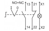 Электрическая схема переключателя ANC-22-2 IEK изображение