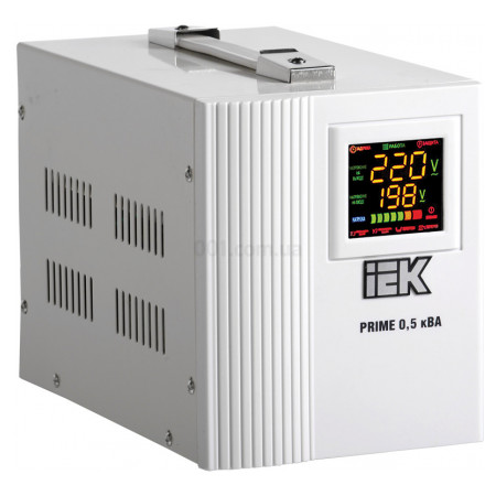 Стабілізатор напруги Prime 0,5 кВА симісторний переносний, IEK (IVS31-1-00500) фото