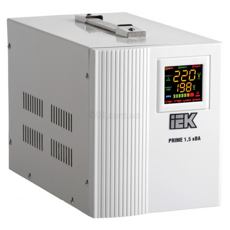 Стабілізатор напруги Prime 1,5 кВА симісторний переносний, IEK (IVS31-1-01500) фото