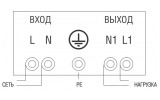 Схема підключення переносних стабілізаторів напруги Ecoline IEK зображення