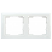 Рамка 2-постова горизонтальна біла РГ02-00-0-ББ серія BOLERO, IEK міні-фото