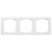 Рамка 3-постова горизонтальна біла РГ03-00-0-ББ серія BOLERO, IEK міні-фото