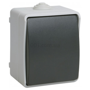 Выключатель одноклавишный для наружной установки (IP54) ВС20-1-0-Фср серия ФОРС, IEK (EVS10-K03-10-54-Dc) фото