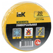 Изолента 0,13×15 мм желтая (общего применения) 20 метров, IEK мини-фото