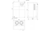 Преобразователь частоты CONTROL-A310 3-фазный/380В 22 кВт (с тормозным транзистором), IEK изображение 2 (габаритные размеры)