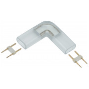 Коннектор MONO 12мм угловой (разъем - разъем) для LED ленты ALFA (5 шт.), IEK мини-фото