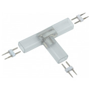 Коннектор MONO 12мм Т-образный (разъем - разъем - разъем) для LED ленты ALFA (5 шт.), IEK мини-фото