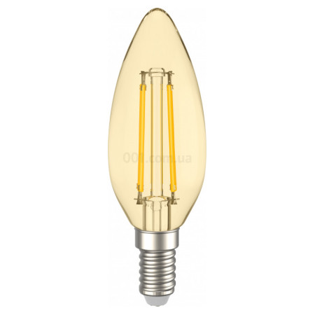Світлодіодна лампа LED 360° C35 свічка золото 5Вт 230В 2700К E14, IEK (LLF-C35-5-230-30-E14-CLG) фото