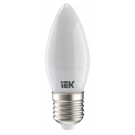 Світлодіодна лампа LED 360° C35 свічка матова 7Вт 230В 3000К E27, IEK (LLF-C35-7-230-30-E27-FR) фото