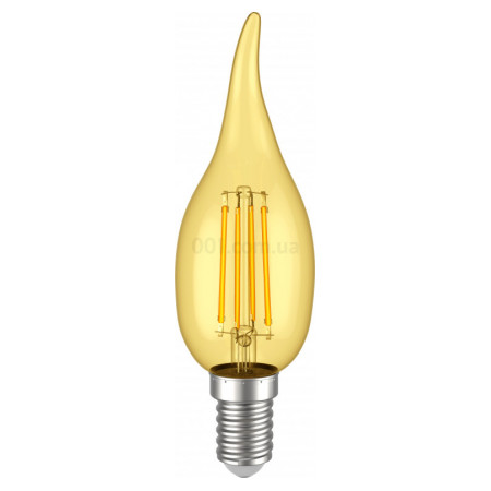 Светодиодная лампа LED 360° CВ35 свеча на ветру золото 5Вт 230В 2700К E14, IEK (LLF-CB35-5-230-30-E14-CLG) фото