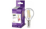 Светодиодная лампа LED 360° G45 шар прозрачная 5Вт 230В 3000К E14, IEK изображение 2