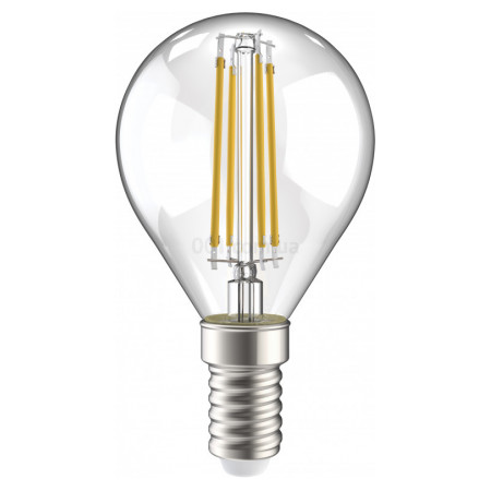 Світлодіодна лампа LED 360° G45 куля прозора 5Вт 230В 3000К E14, IEK (LLF-G45-5-230-30-E14-CL) фото