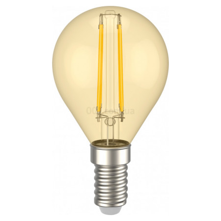 Светодиодная лампа LED 360° G45 шар золото 5Вт 230В 2700К E14, IEK (LLF-G45-5-230-30-E14-CLG) фото